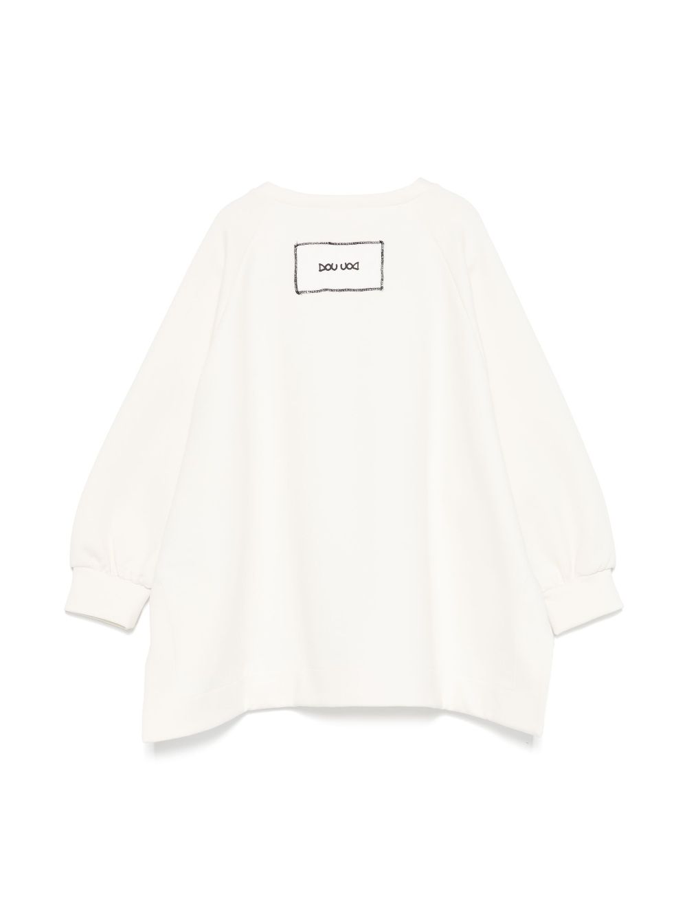 Douuod Kids logo-patch sweatshirt - White