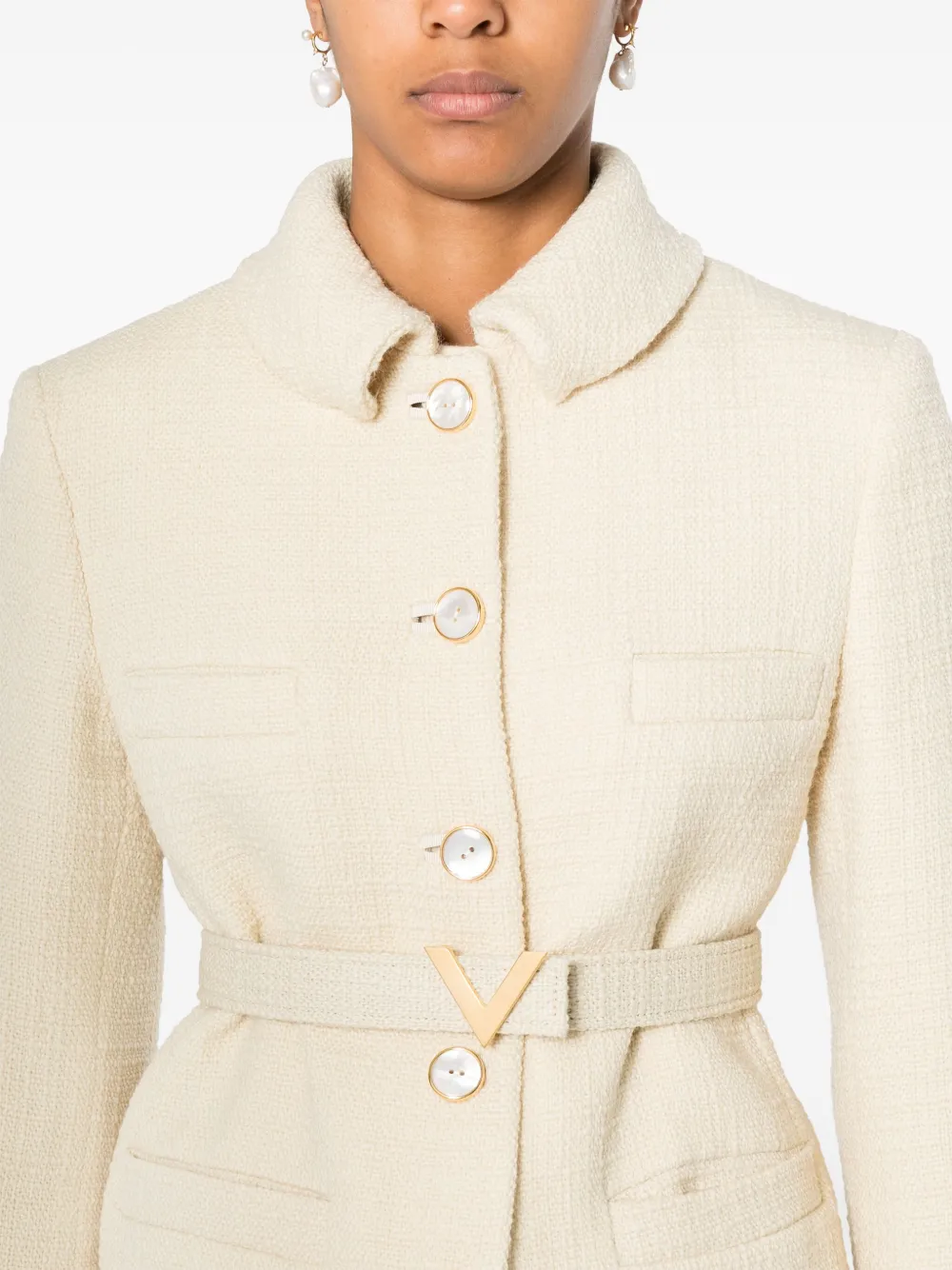 Valentino Garavani Tweed jack Beige