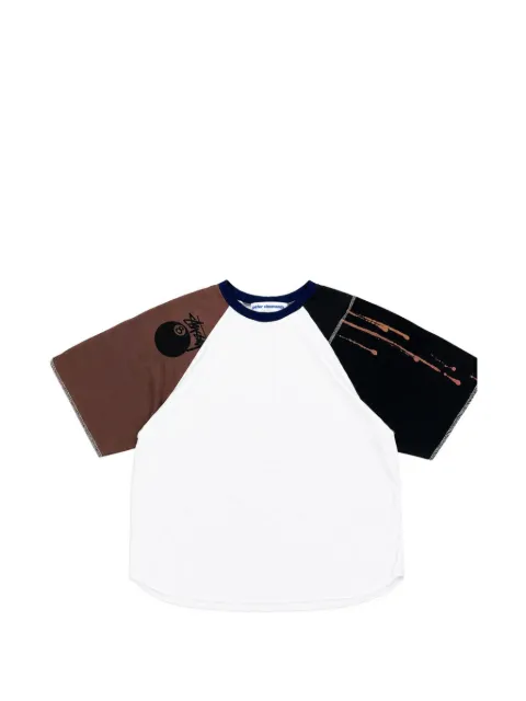 Stain Shade colour-block raglan-sleeve T-shirt