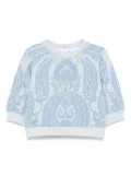 ETRO KIDS jacquard-pattern sweatshirt - Blue