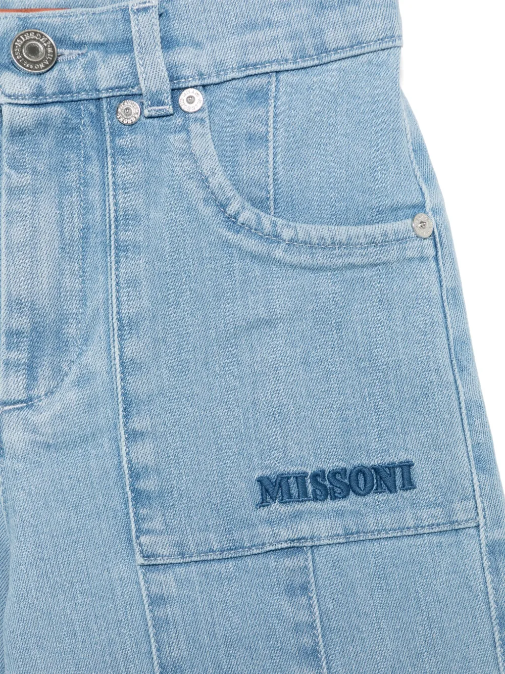 Missoni Kids Jeans met vlakken Blauw