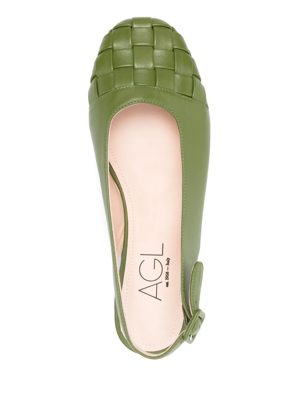 AGL Mara ballerina shoes Green