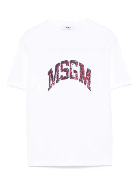 MSGM Kids playera con logo estampado