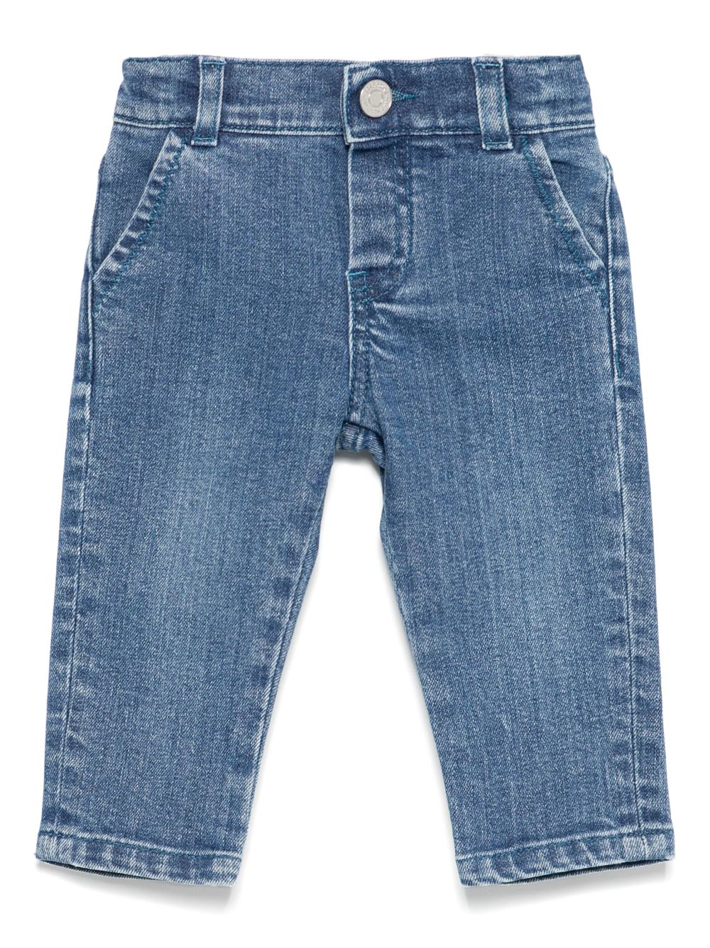 Missoni Kids Jeans met geborduurd logo Blauw