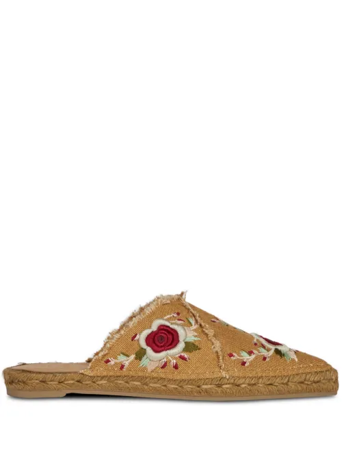 Espadrilles à fleurs brodées - ETRO - Modalova
