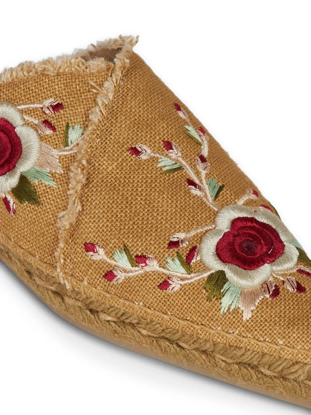 ETRO floral embroidered espadrilles Neutrals