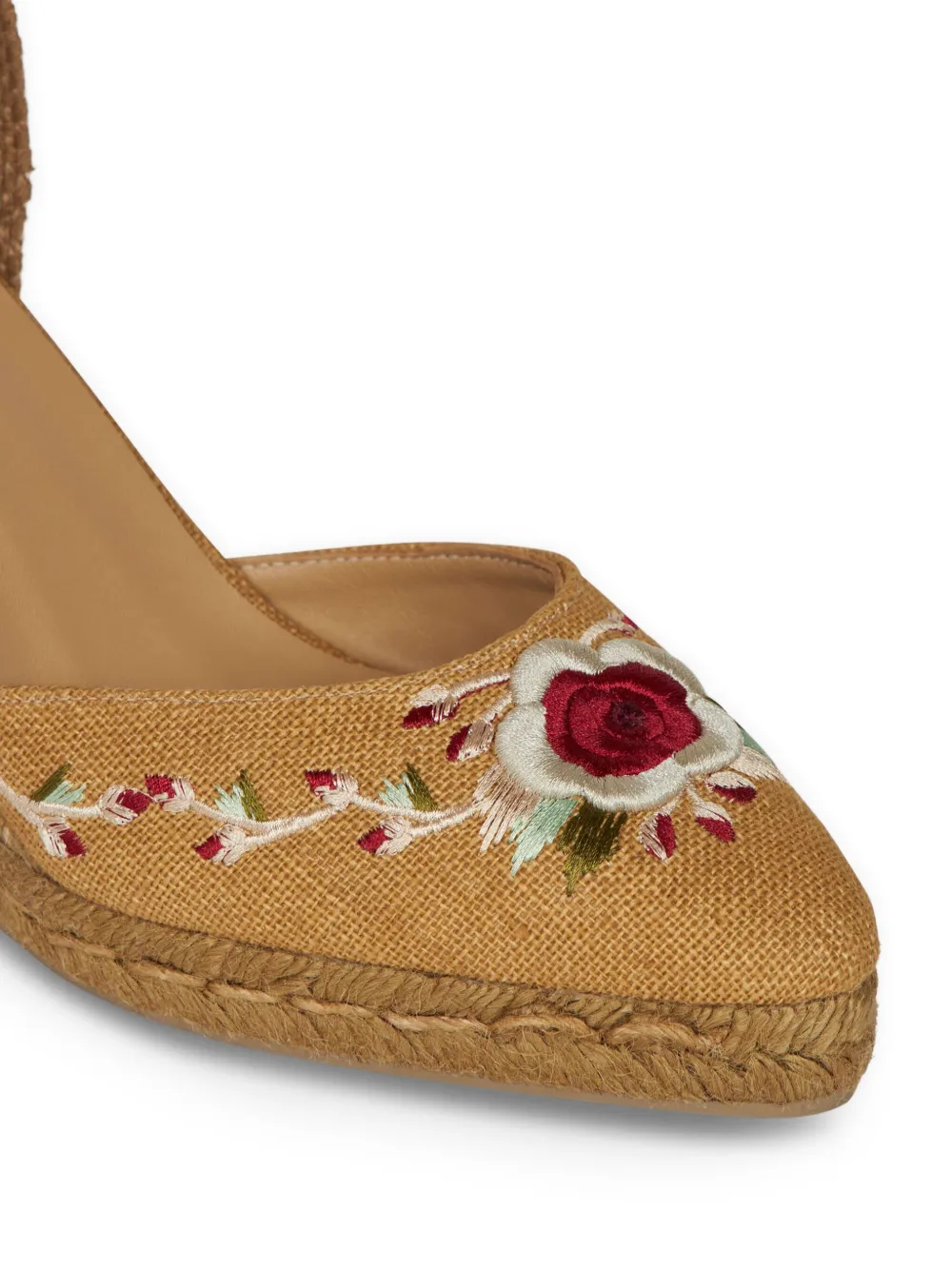 ETRO floral-embroidered espadrilles Neutrals