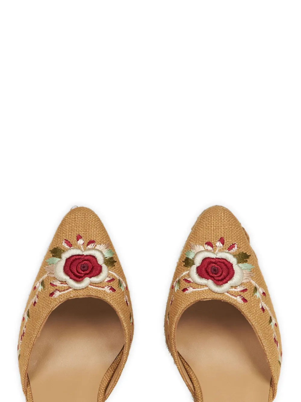 ETRO floral-embroidered espadrilles Neutrals