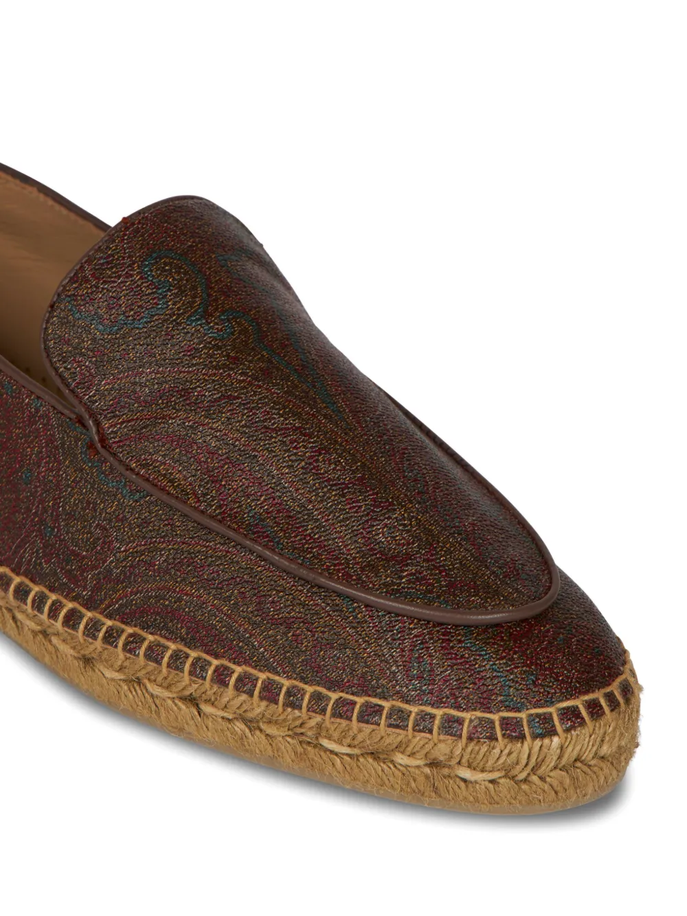 ETRO leather espadrilles Brown