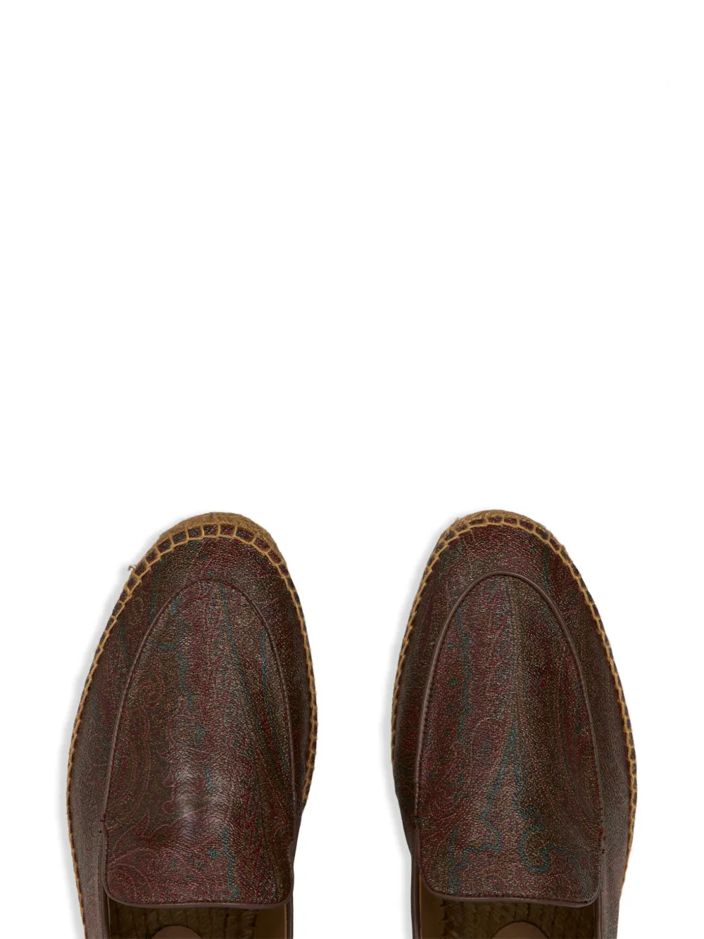 ETRO leather espadrilles Brown