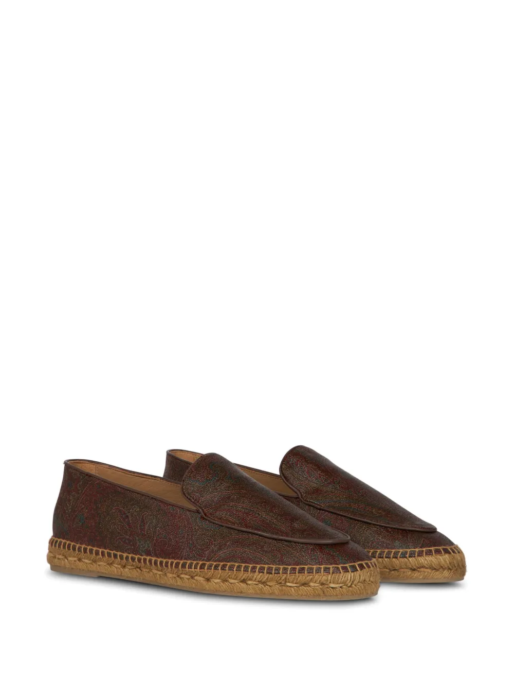 ETRO Espadrilles met paisley-print - Bruin