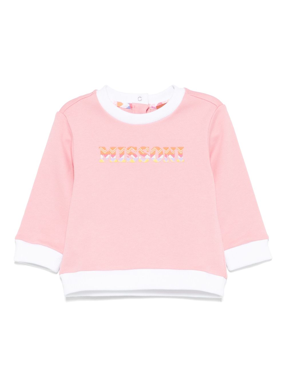 Missoni Kids zigzag-print sweatshirt - Pink