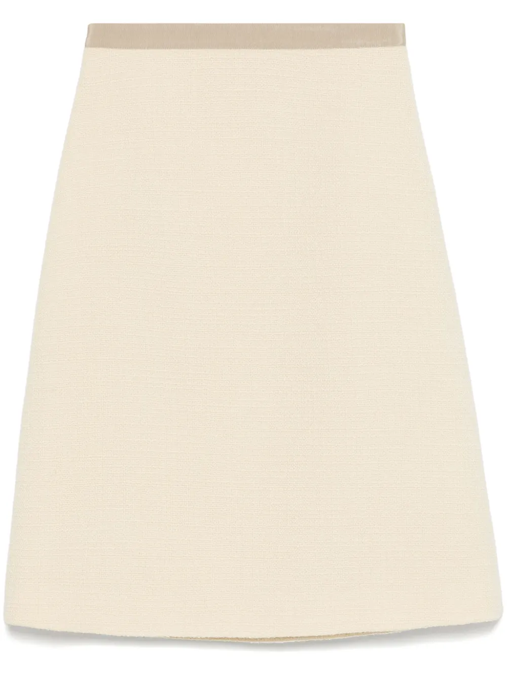 Valentino Garavani Tweed midi-rok Beige