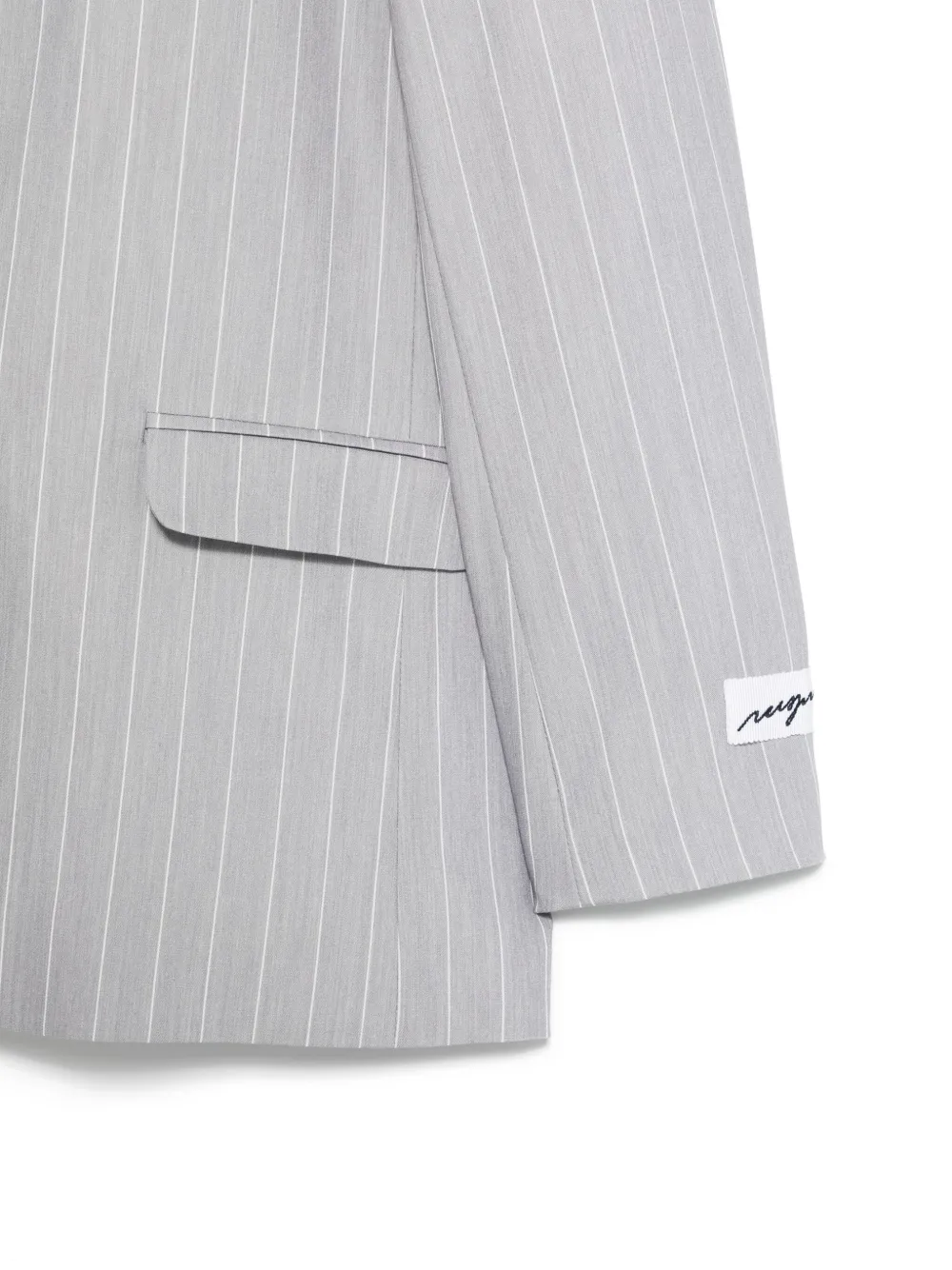 MSGM Kids Blazer met krijtstreep Grijs