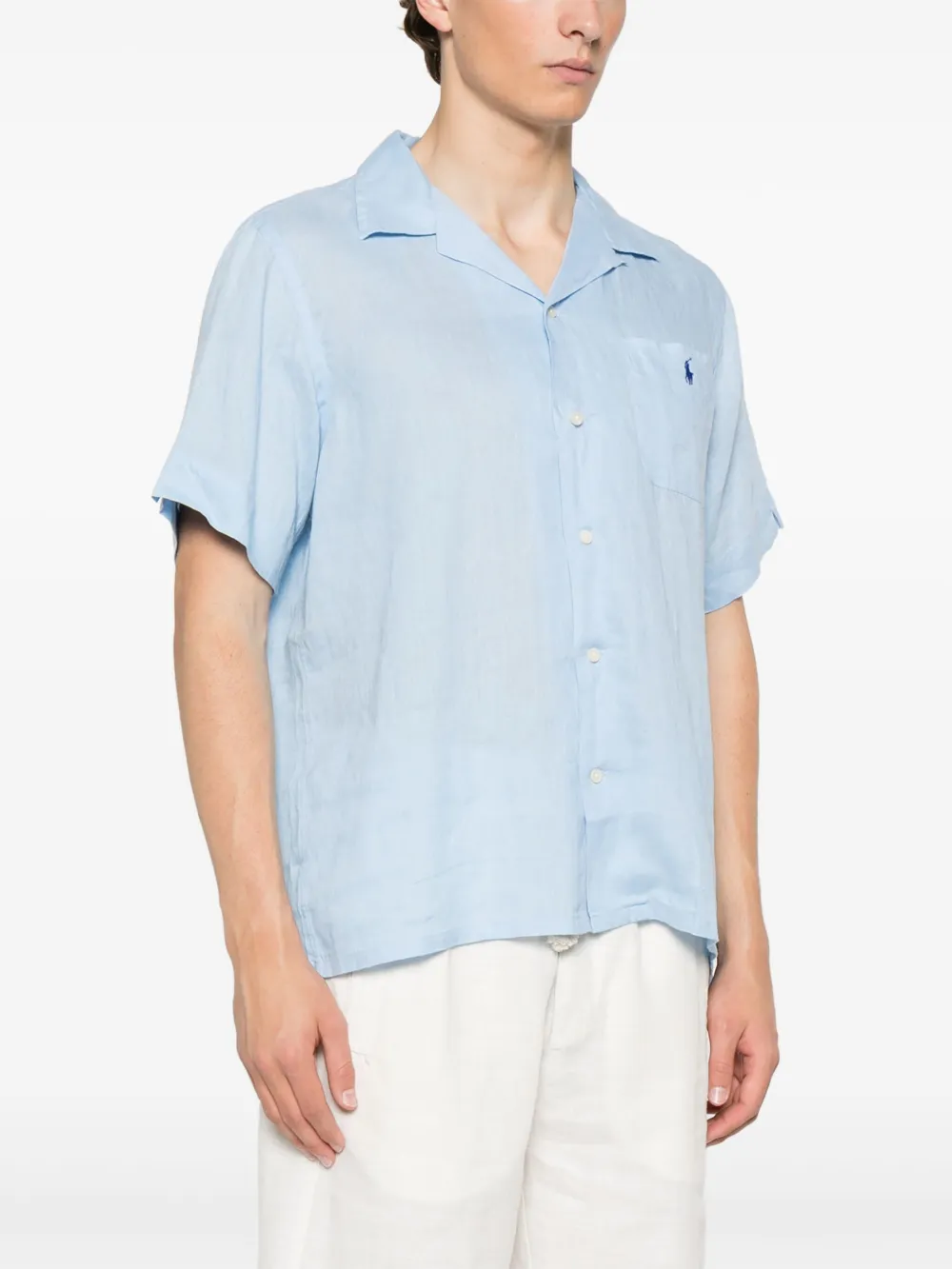 Polo Ralph Lauren Linnen overhemd Blauw
