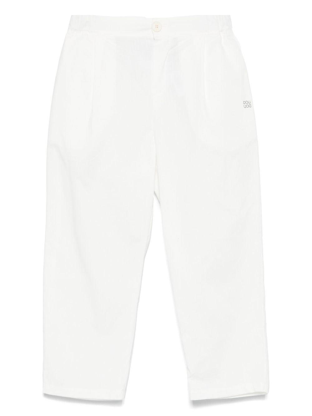 Douuod Kids logo-print trousers - White