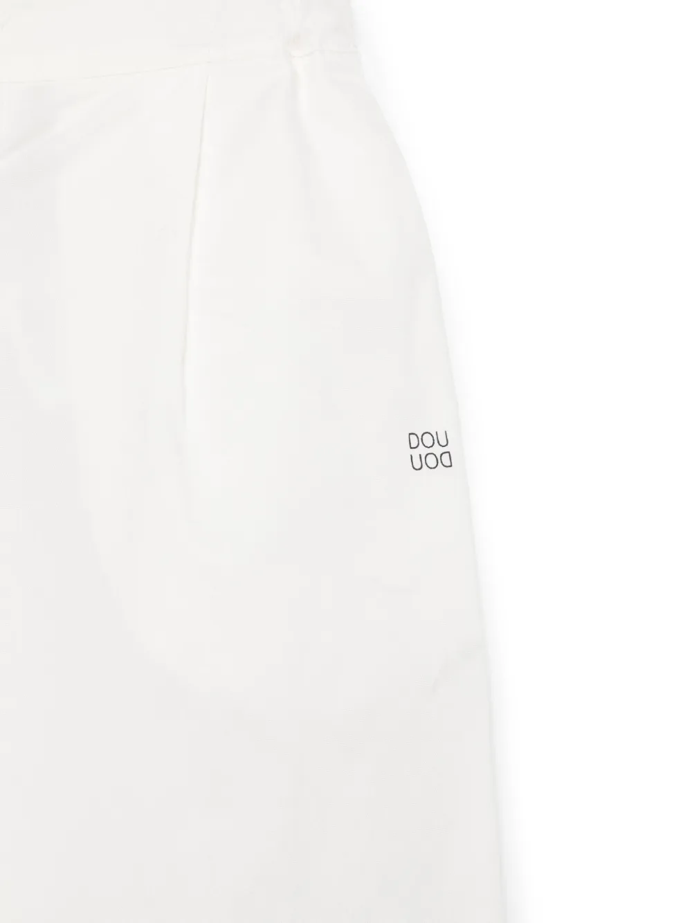 Douuod Kids Broek met logoprint Wit