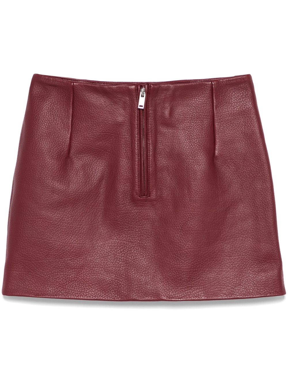 REMAIN Leren mini-rok Rood