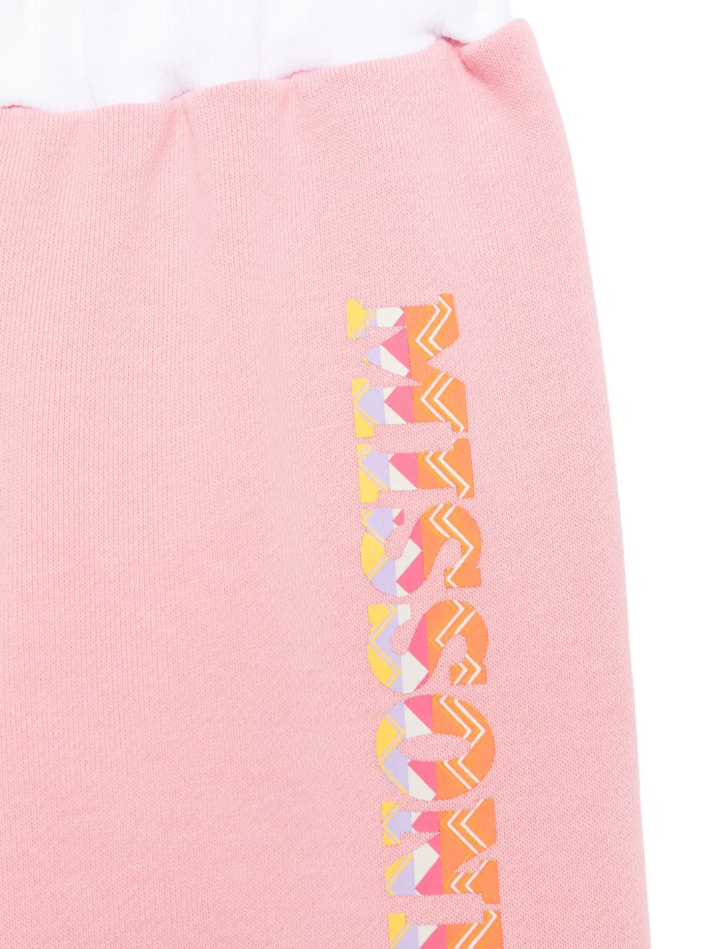 Missoni Kids Trainingsbroek met logoprint Roze