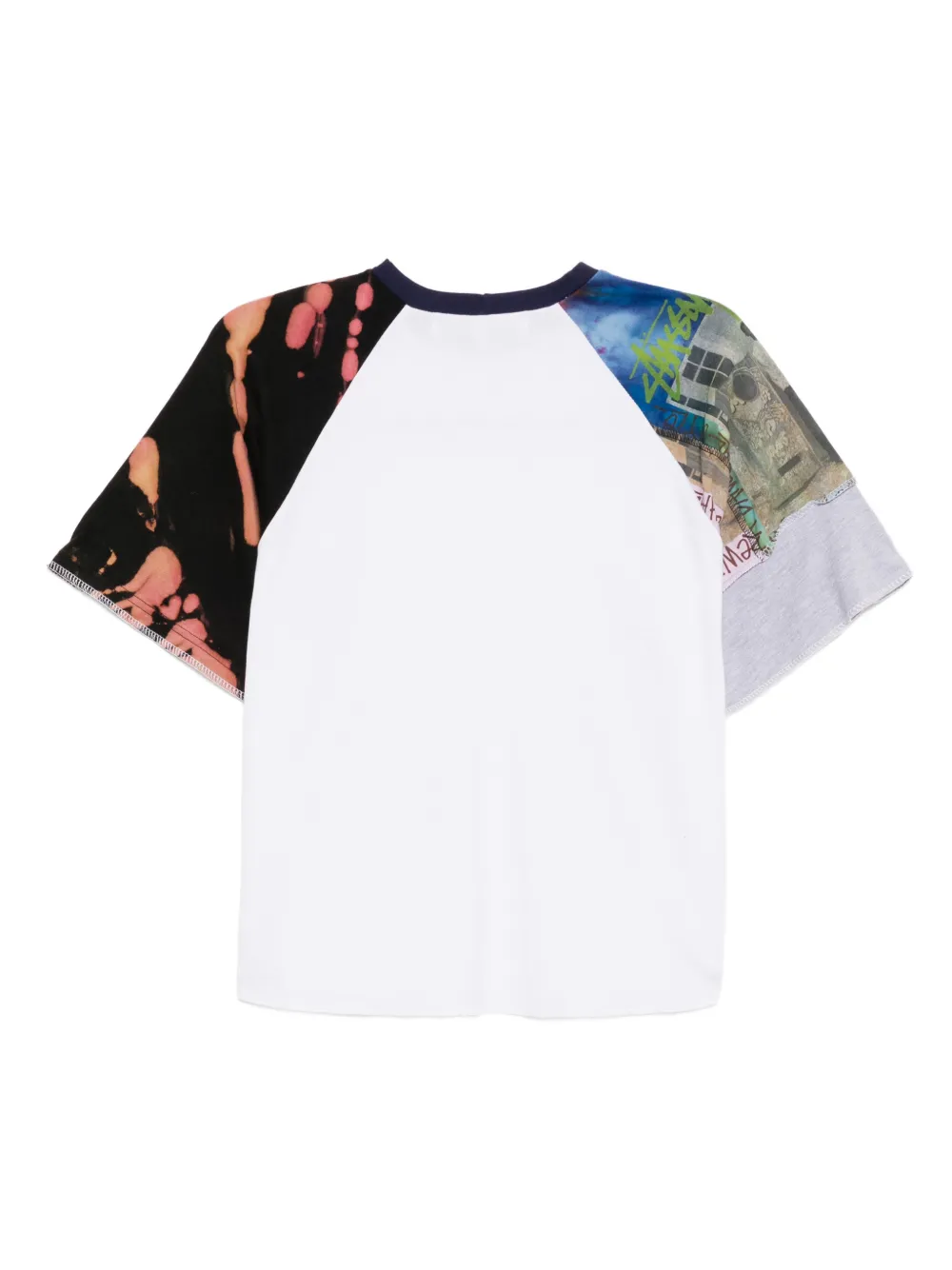 Stain Shade T-shirt met tie-dye print - Wit