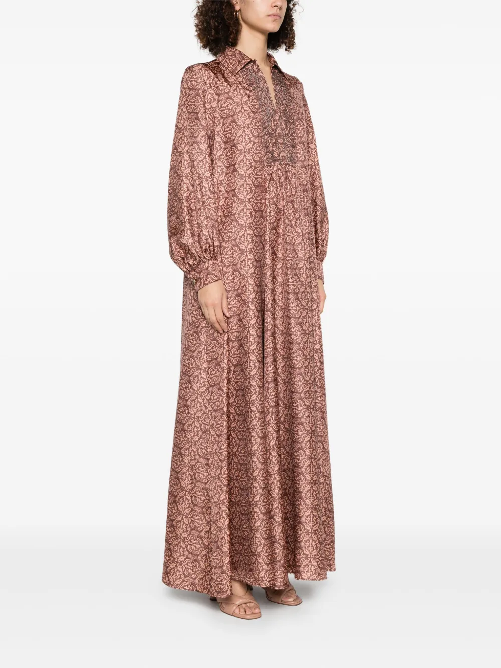 Max Mara Recente maxi-jurk Bruin