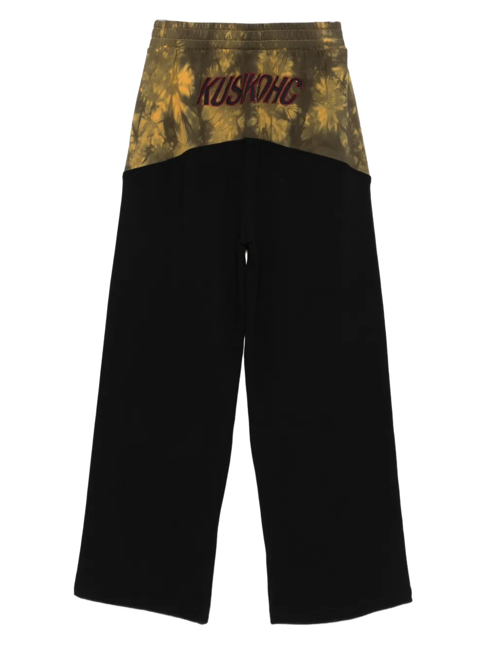 KUSIKOHC Rider joggingbroek met tie-dye vlak - Zwart