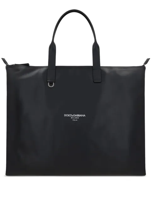 Dolce & Gabbana large leather tote bag