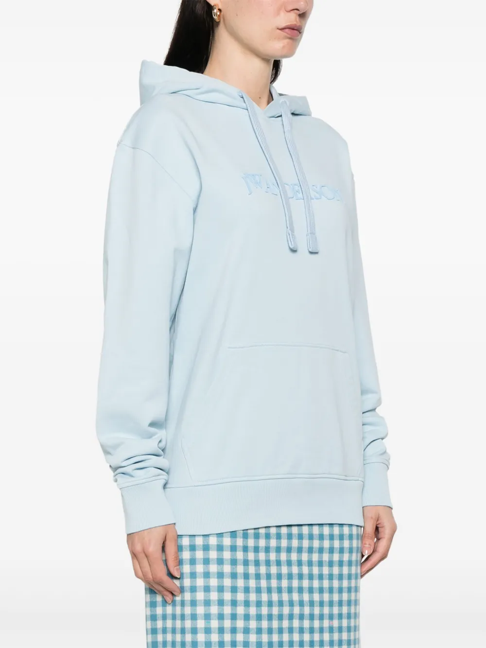 JW Anderson Hoodie met logo Blauw