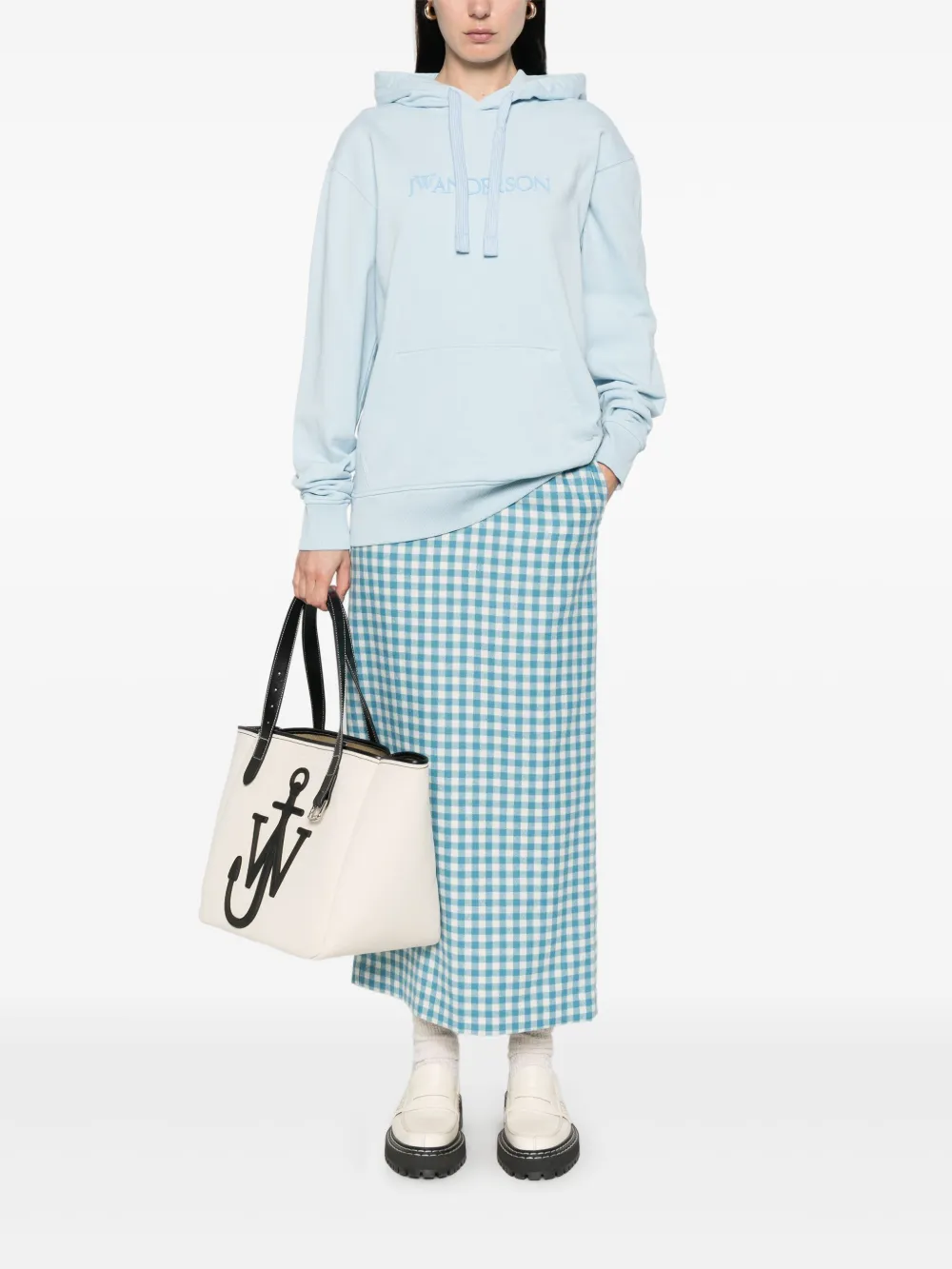 JW Anderson Hoodie met logo - Blauw
