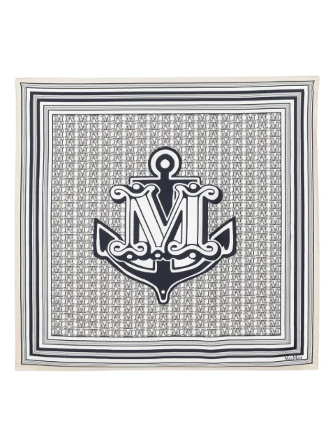Max Mara monogram scarf