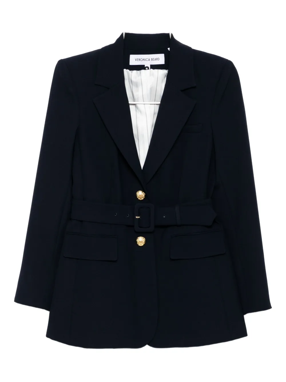 Veronica Beard Dickey belted jacket NAVY