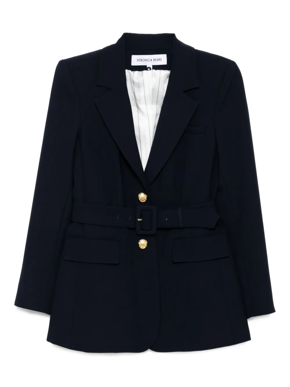 Veronica Beard Dickey jack met ceintuur NAVY