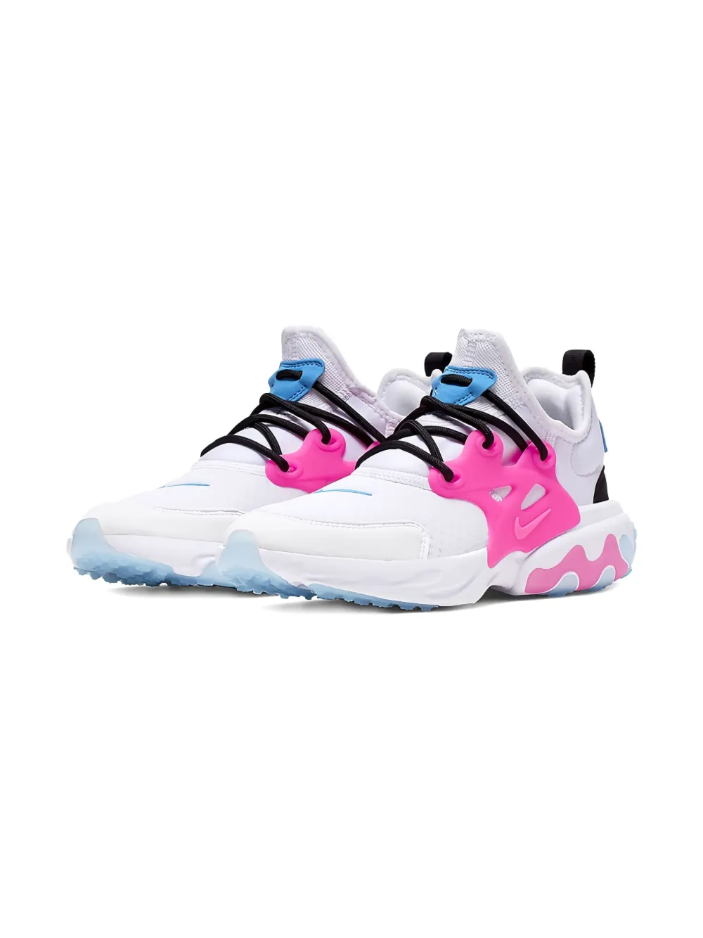 Nike Kids React Presto "White Hyper Pink Photo Blue" sneakers