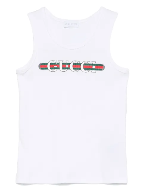 Gucci Kids Web-stripe tank top