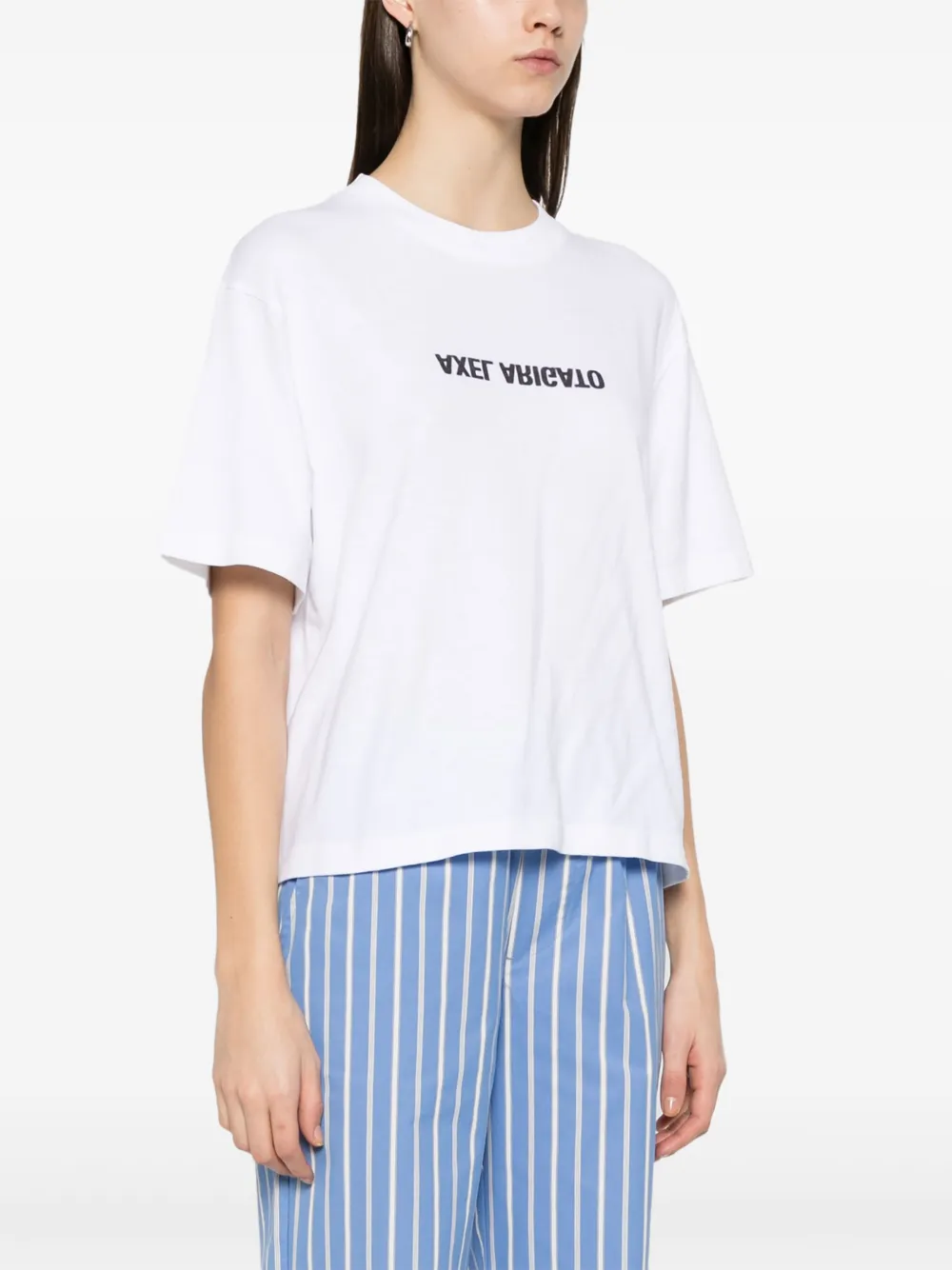 Axel Arigato Distort T-shirt Wit
