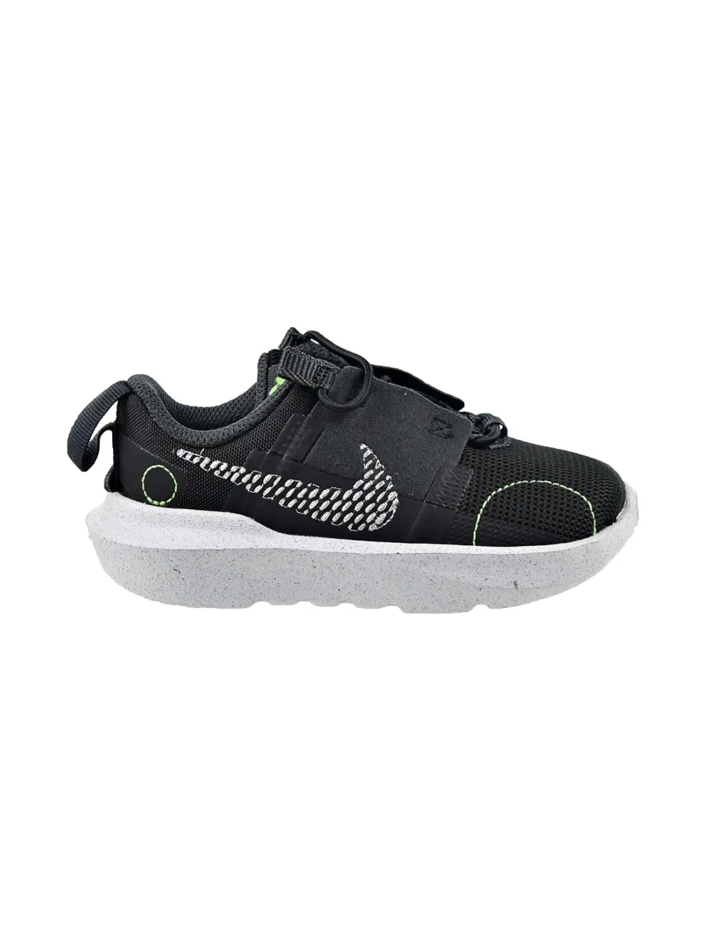Nike Kids Crater Impact "Black Green Strike" sneakers