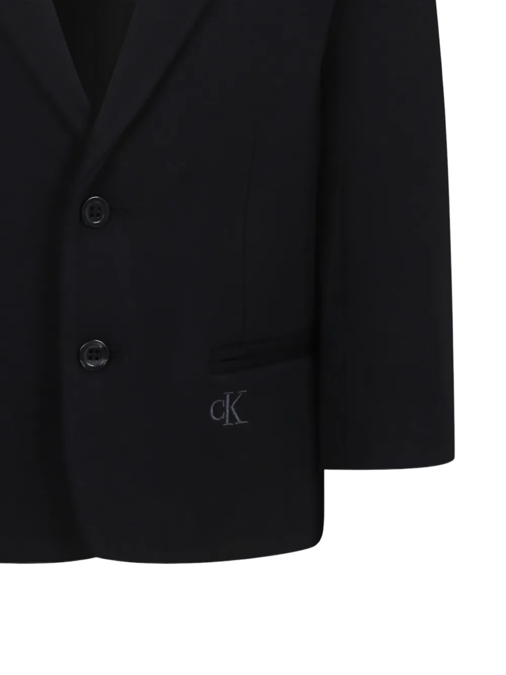 Calvin Klein Kids Blazer met geborduurd logo Zwart