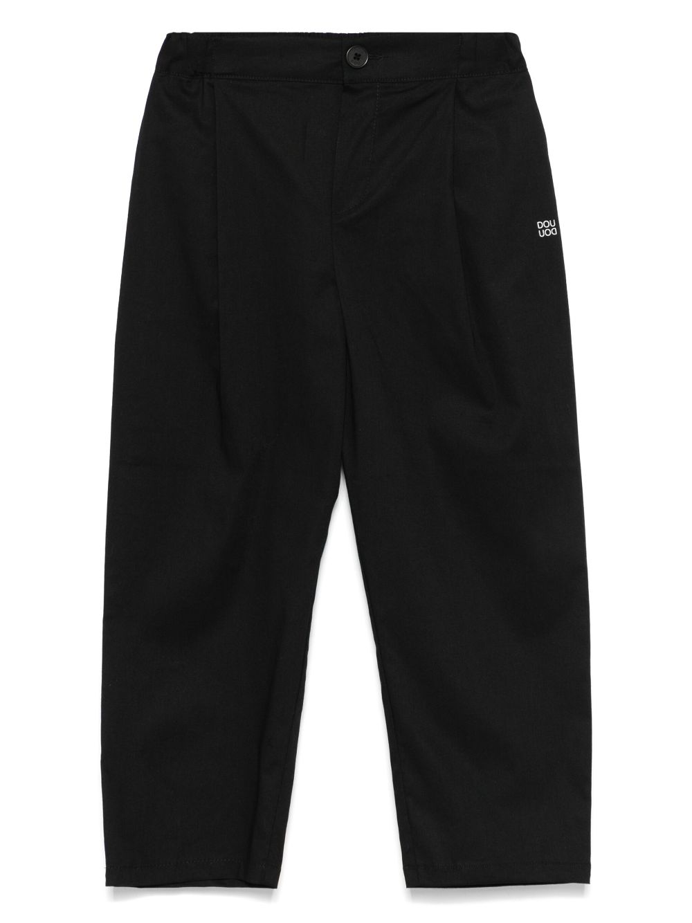 Douuod Kids logo-print trousers - Black