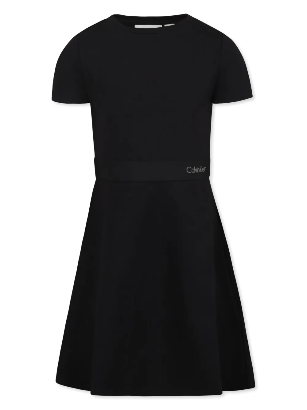 Shop Calvin Klein Short-sleeve Dress In Black
