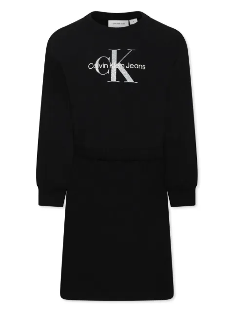 Calvin Klein Kids فستان بأكمام طويلة