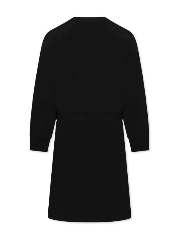Calvin Klein Kids Long Sleeve Dress | Black | FARFETCH CA