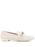Casadei crystal-embellished loafers - Neutrals