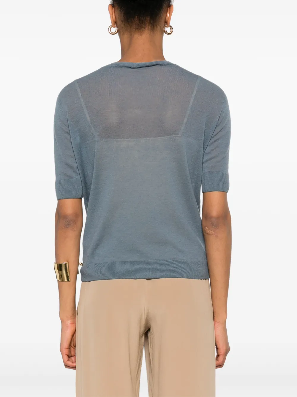 Max Mara Negelia T-shirt Blauw