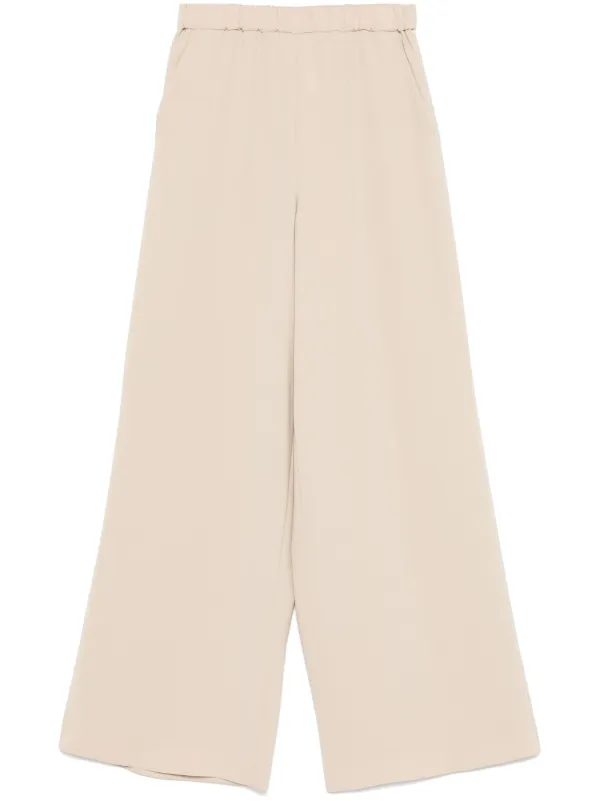 Max Mara Ernesta Palazzo Pants in Neutrals