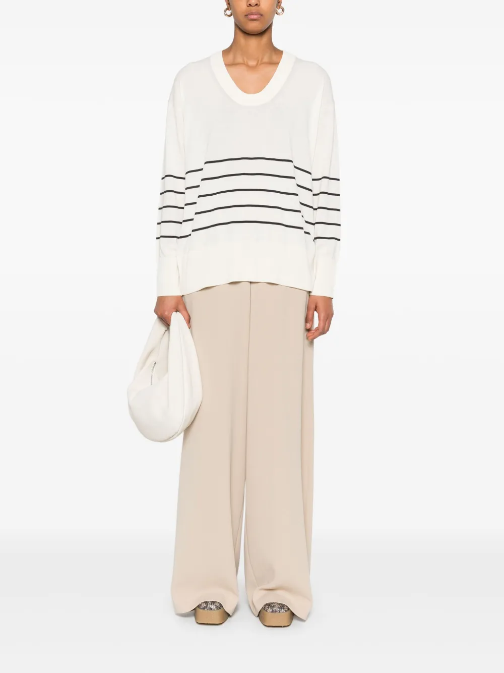 Max Mara Ernesta palazzo broek - Beige