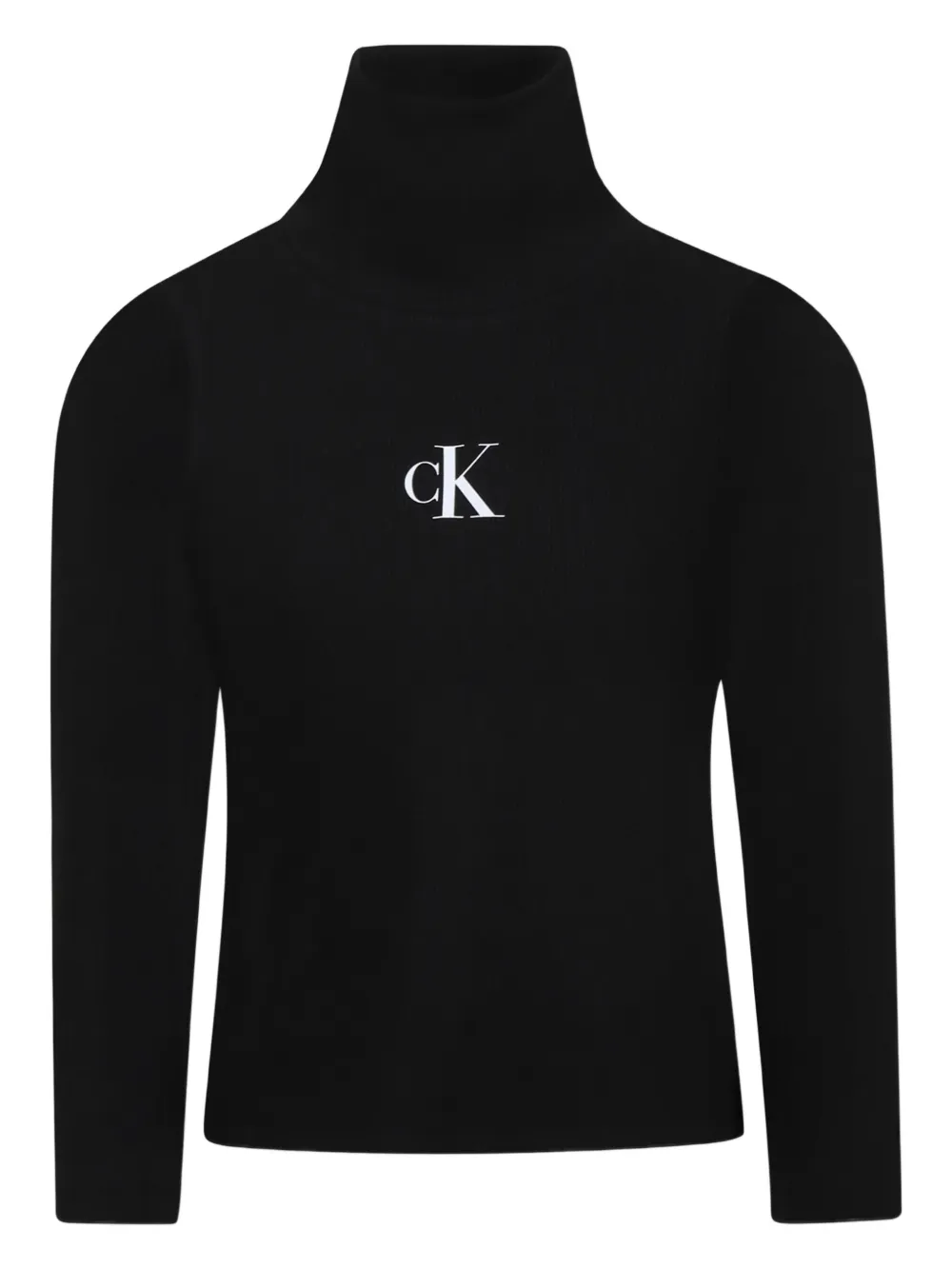 Calvin Klein Kids Sweater met logo Zwart