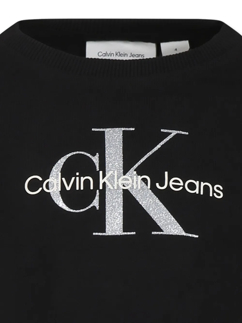 Calvin Klein Kids Sweater met logo Zwart