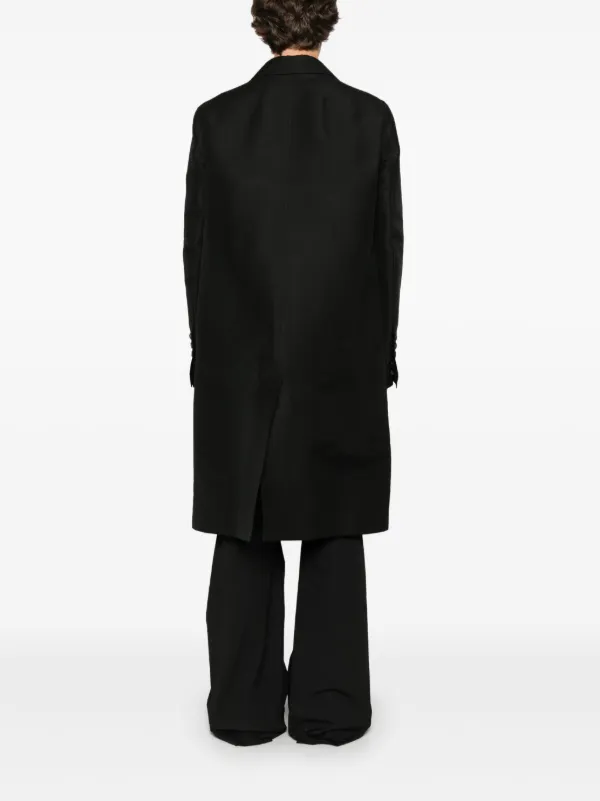 Officer Coat – Black Rick Owens Officer Coat | Black | FARFETCH