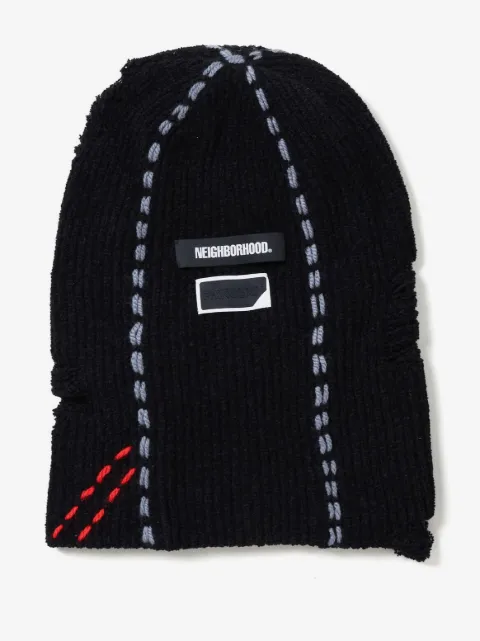 Neighborhood ribbed-knit balaclava