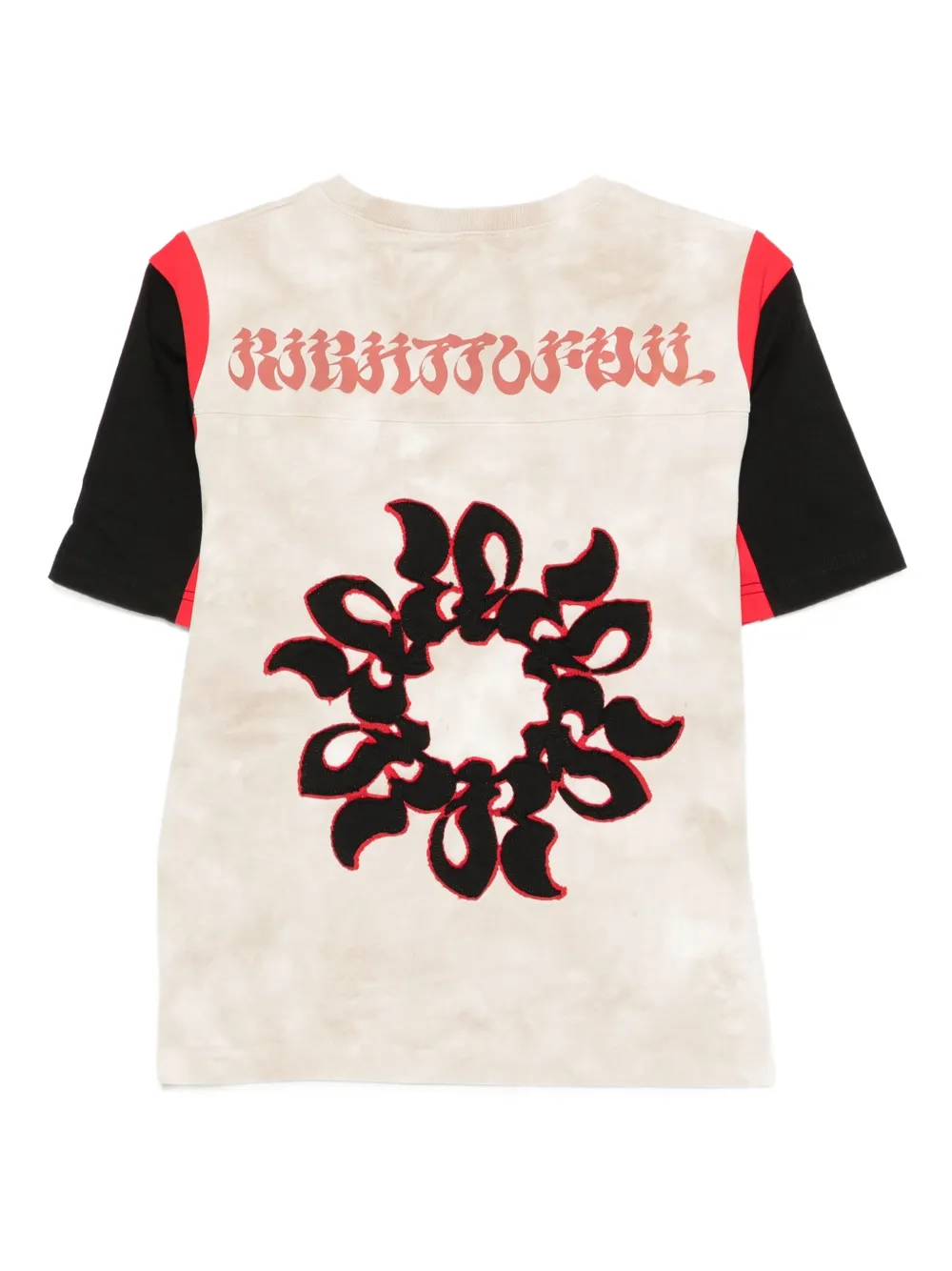 KUSIKOHC Katoenen T-shirt met print - Beige